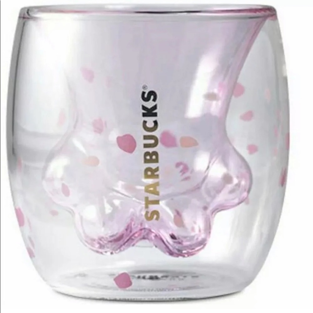 Starbucks Cat Paw glass